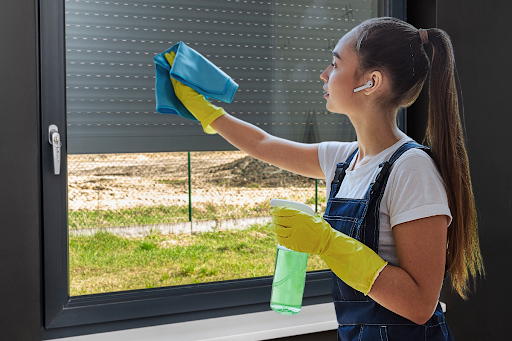 How to clean inside of roller shutters