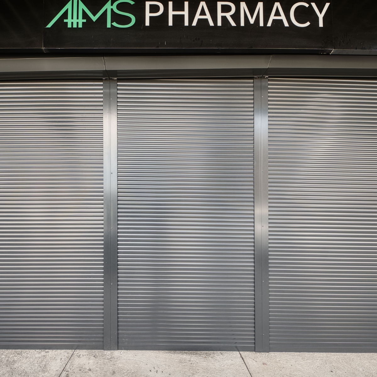Shopfront roller shutters - Pharmacy